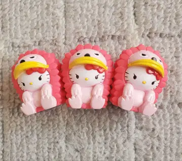 헬로키티 피그몬 인형옷 피규어 소프트 비닐 3개 세트