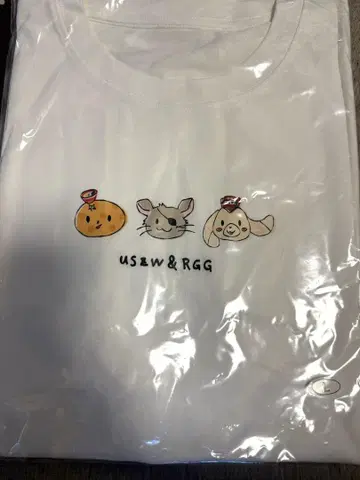 용과 같이 우시자와 콜라보 티셔츠 화이트 L 사이즈
