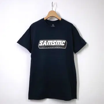 SAMS 샘스 반팔 로고 티셔츠 M 사이즈 블랙 검정 SAMSMC