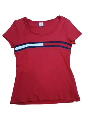 tommy girl 빨간색 스트라이프 티셔츠 S 사이즈