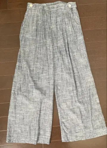 ZARA 와이드 팬츠 M 사이즈 그레이 계열 체크