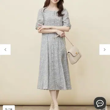 anysis 퍼지 프린트 원피스