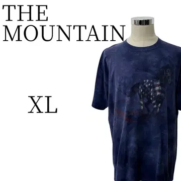 THE MOUNTAIN XL 네이비 말 티셔츠