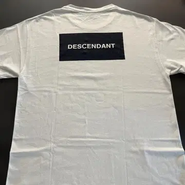 DESCENDANT 디센던트 백 프린트 티셔츠 화이트 L