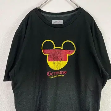 페이드 독일 Disney 미키마우스 T셔츠 블랙