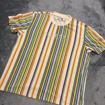 90S GUESS 멀티 스트라이프 티셔츠 XL