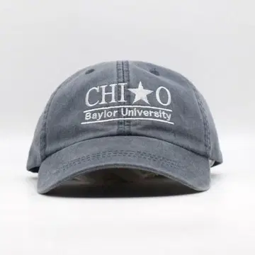 Baylor 베일러 대학 자수 캡 구제 의류 수베니어 데님 블루