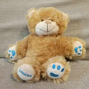 유니세프 UNICEF 곰 봉제 인형 퍼펫 테디베어