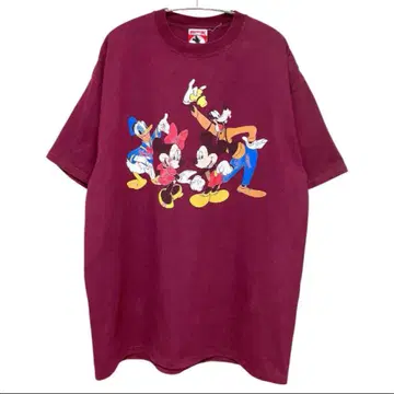 90년대 USA 제 MICKEY,INC 미키 프린트 티셔츠 XL