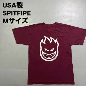 USA SPITFIPE 티셔츠 크림슨 보르도 스트릿 스케이터