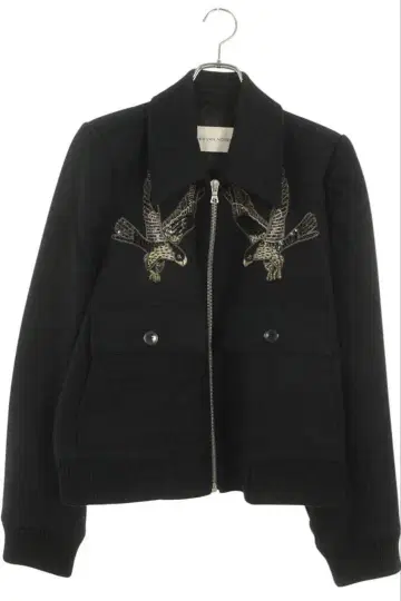 DRIES VAN NOTEN 자수 블루종 스팽글 드리스