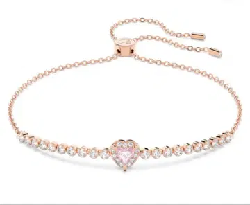 SWAROVSKI 스와로브스키 하트 팔찌 로즈 골드 ONE