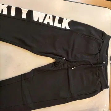 LIBERTY WALK 블랙 조거 팬츠