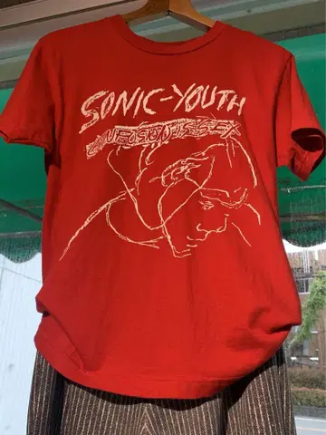 Sonic Youth 레드 티셔츠
