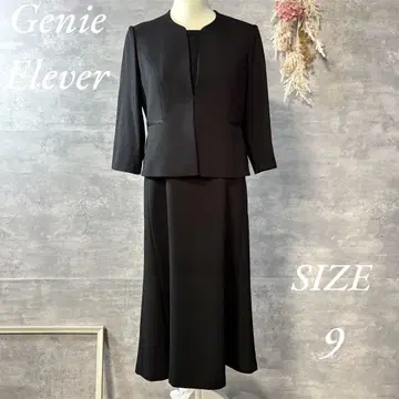 Genie Elever 도쿄 소와르 블랙 포멀 원피스 예복 상복