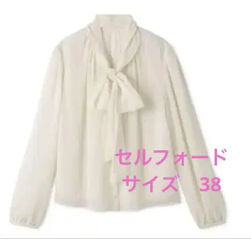 CELFORD 아이보리 리본 블라우스 36, 38