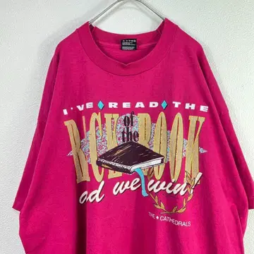 USA제 90s back of the book 티셔츠 싱글 스티치