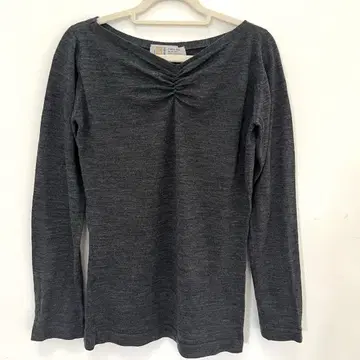 JOHN SMEDLEY 다크 그레이 긴팔 T셔츠 M