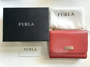 FURLA 훌라 지갑 빨간색 핑크 부속품 모두 있음 새상품급