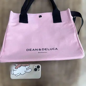 DEAN & DELUCA 핑크 토트백