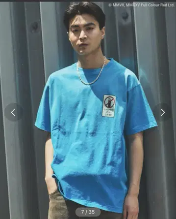 미사용 새상품 BRANDALISED 티셔츠 파랑