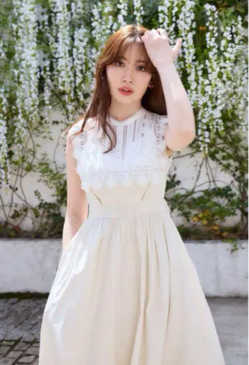 herlipto Grace Cotton-Blend Long Dress