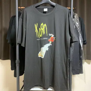 KORN follow the leader 티셔츠 뉴 메탈 락 티셔츠
