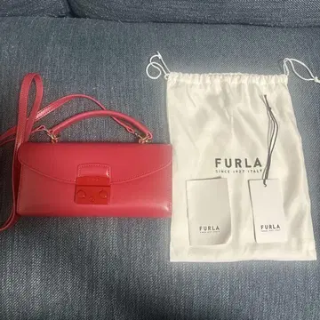 FURLA 스마트폰 숄더 핑크