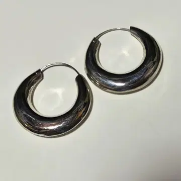 에스닉 아시안 후프 귀걸이 직경 약 4cm