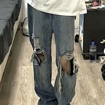 MGV 스트릿 데미지 루즈 데님 L 사이즈