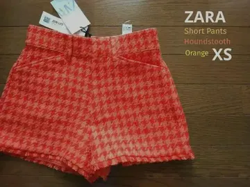 [새상품!!] ZARA Short Pants 오렌지 XS 하운드투스