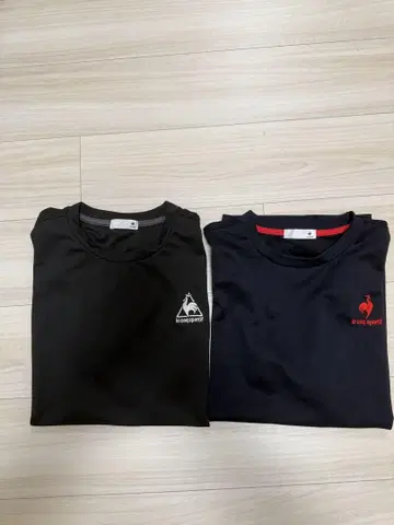 르꼬끄 스포르티브 블랙 T셔츠 네이비 T셔츠 2세트 L