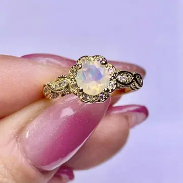 9호 프레셔스 오팔 0.5ct 플라워 모티브 반지