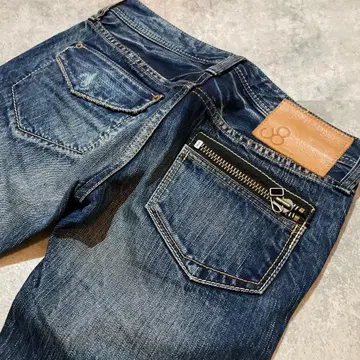 [ Johnbull ] 존불 여성용 워시 가공 지퍼 슬림 데님