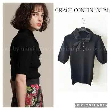 GRACE CONTINENTAL*보타이 리본 니트