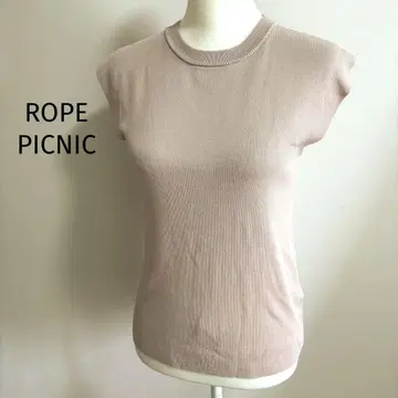 ROPE PICNIC 베이지 슬리브리스 니트 38