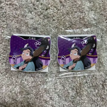 닌타마 란타로 난자타운 고양이 모양 마그넷 배지 아야베 키하치로 2점