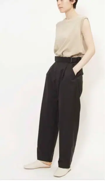 JOHNBULL 젬블 팬션 팬츠 팬츠 블랙 검정
