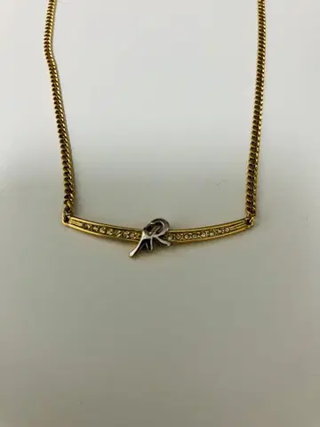 니나리치 커브 알파벳 목걸이 쇄골 체인