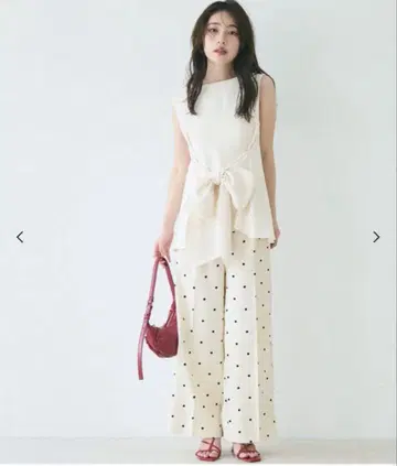 coca 센터 프레스 와이드 팬츠 도트 이번 시즌