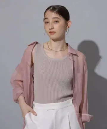 Rirandture 리랜드트루 시어 셔츠 핑크 사이즈 1 S