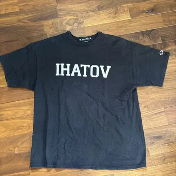 사스콰치패브릭스 x Champion IHATOV T셔츠 블랙 L