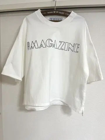 THIRD MAGAZINE 세 번째 매거진 로고 티셔츠 티셔츠