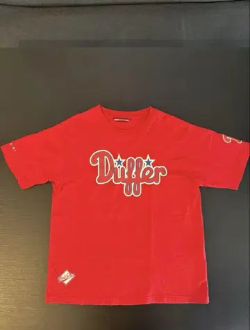 DUFFER 빨간색 T셔츠 M사이즈