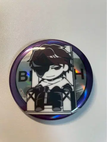 BLEACH 블리치 THE 캐릭터 홀로그램 캔뱃지 네이비 나염 소우스케