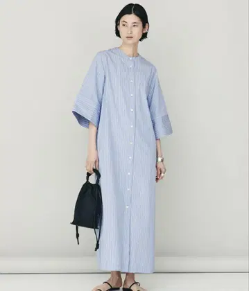 캘런솔로지 셔츠 원피스 블루 계열