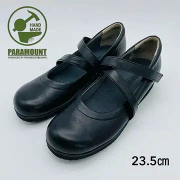 PARAMOUNT 핸드메이드 플랫 시 23.5cm 블랙 스트랩