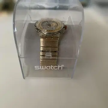 Swatch 오토매틱 시계 스켈레톤 다이얼