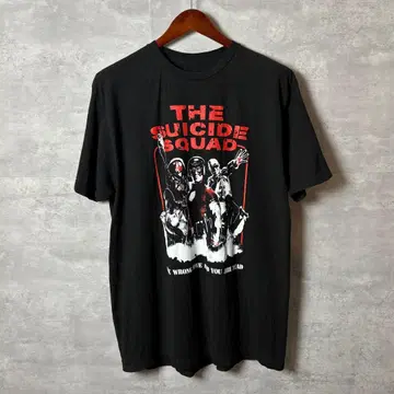 DC THE SUICIDE SQUAD 영화 티셔츠 XL 블랙 온두라스산