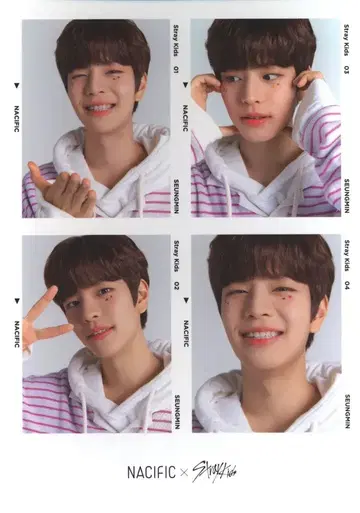 StrayKids NACIFIC 콜라보 승민 프리쿠라풍 포토 카드